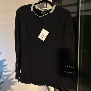 Smartwool Bell Sleeve Crew Sweater! 🩵🖤🩵🖤